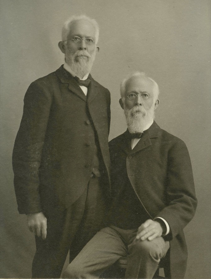 Photographic portrait of the Gore twins, Emerson and Emery.